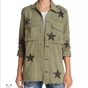 Green Star Print Jacket